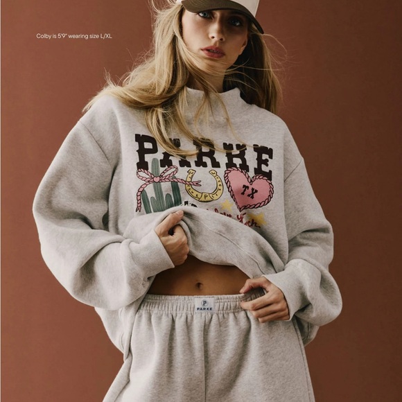 Parke Texas Graphic Mockneck nwt - Picture 4 of 4